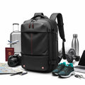 Fluxis Compact TravelPro backpack showing expandable packing space
